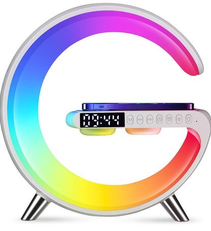 Parlante Lampara G Reloj Digital