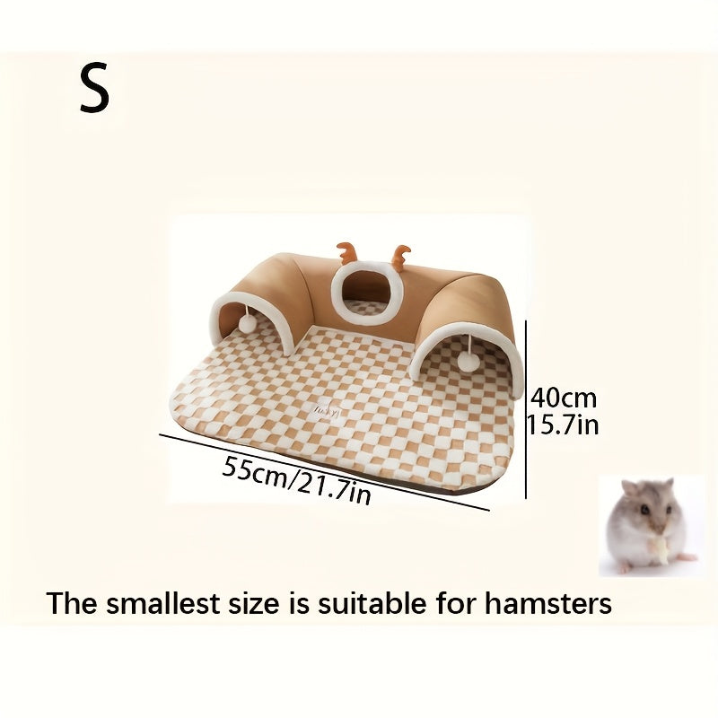 Cama túnel cómoda para gatos con diseño para jugar y dormi.