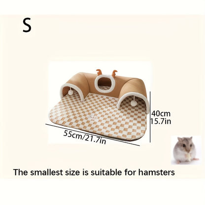 Cama túnel cómoda para gatos con diseño para jugar y dormi.