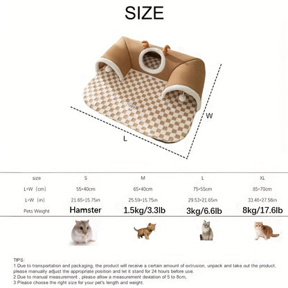 Cama túnel cómoda para gatos con diseño para jugar y dormi.