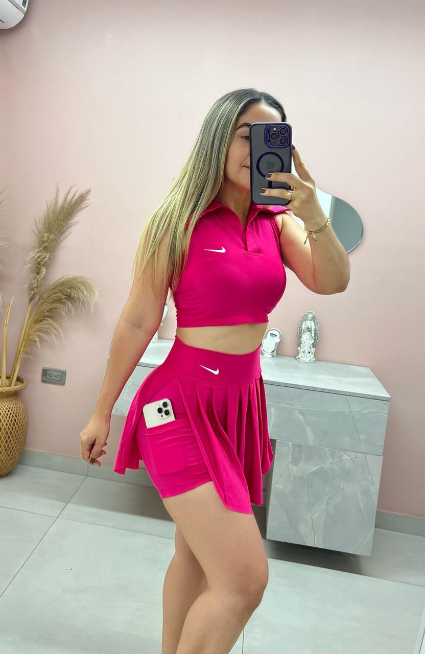 Conjunto Falda Short Bolsillo